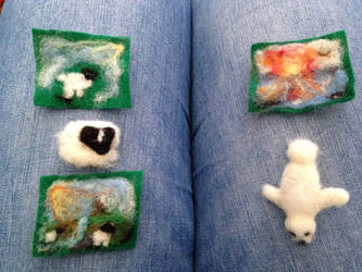 Needle Felting - The First Creations