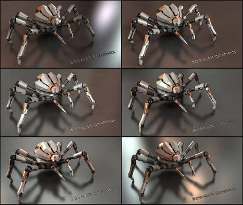 Robotic Spider - 3D rendering