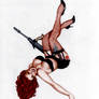 Black Widow Vintage Pin-Up