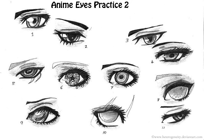 Anime Eyes Throughout The Ages, Anime / Manga