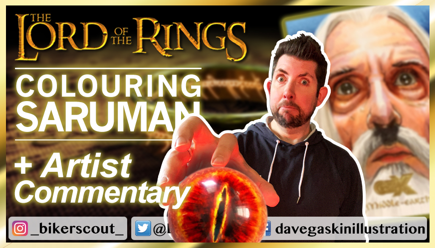 Colouring Saruman (with artist commentary)