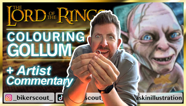 Colouring Gollum (with artist commentary)
