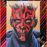 Darth Maul oversized art card