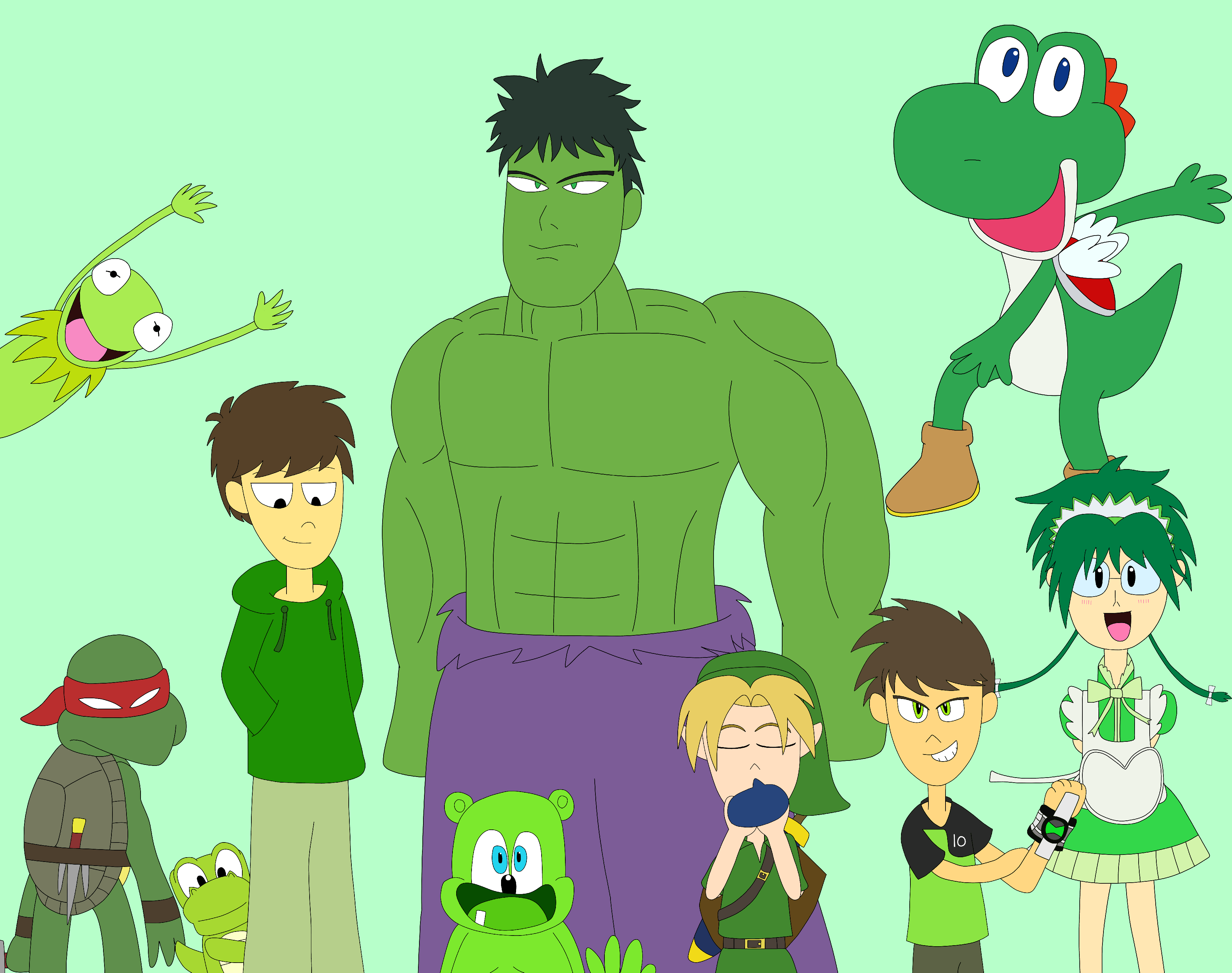 Green Characters by MBYArtist98 on DeviantArt