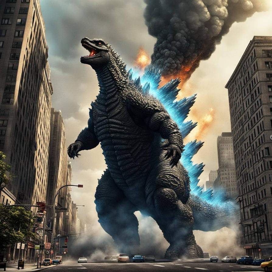 Godzilla getting nuked by wdawdsaffg on DeviantArt