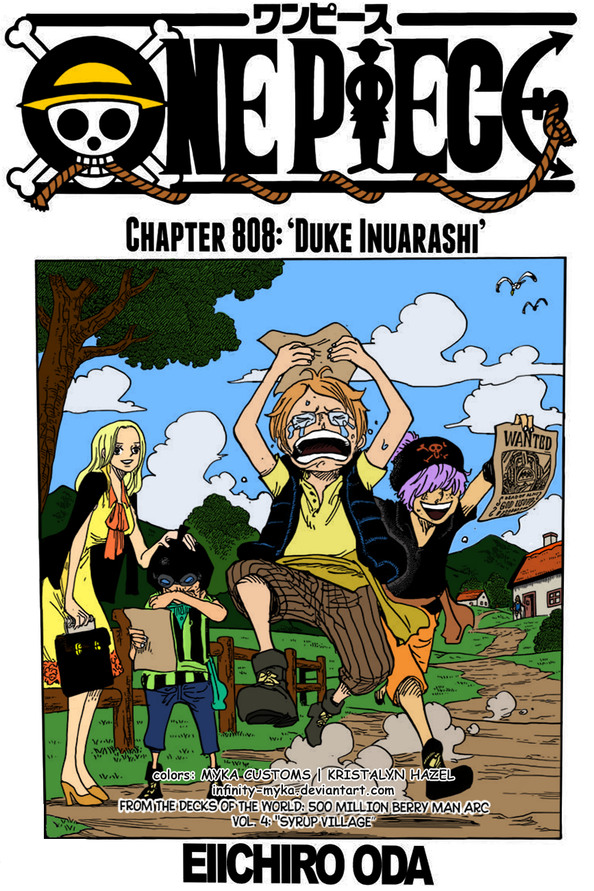 Colored Manga Cover One Piece Chapter 808 By Infinity Myka On Deviantart