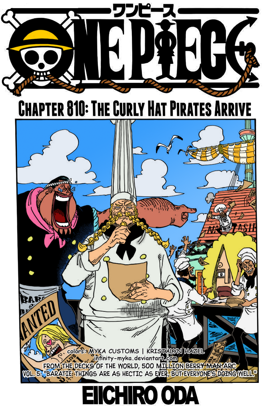 Colored Manga Cover One Piece Chapter 810 By Infinity Myka On Deviantart