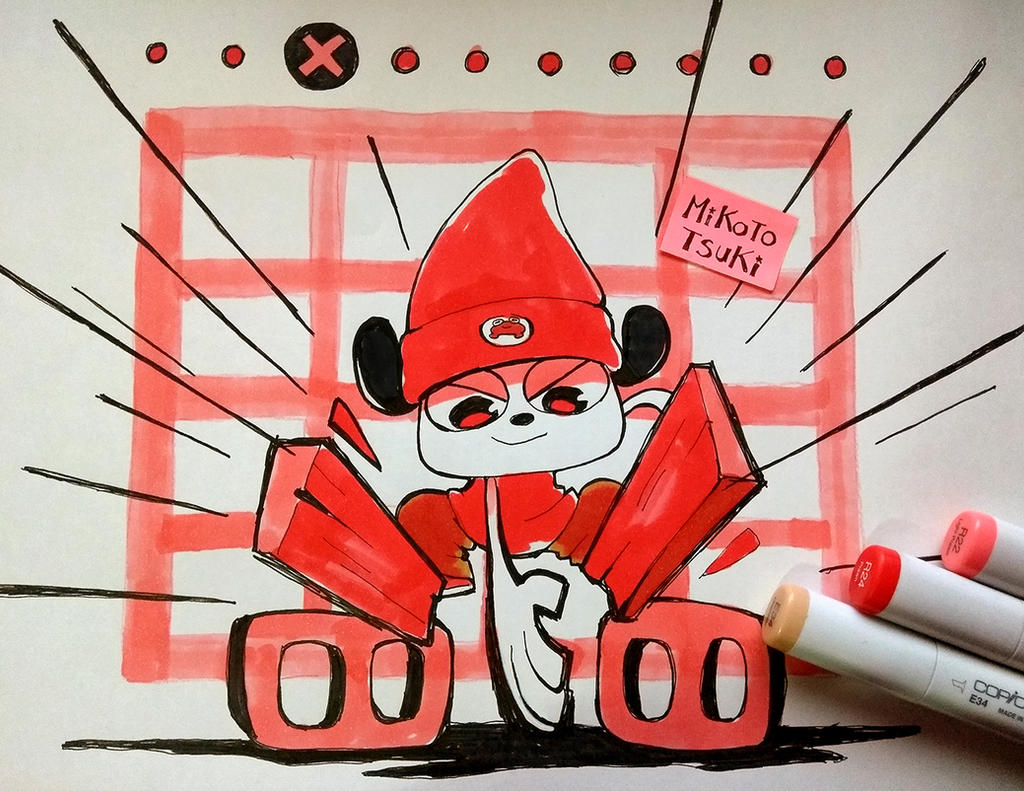 Inktober 08 - PaRappa The Rapper