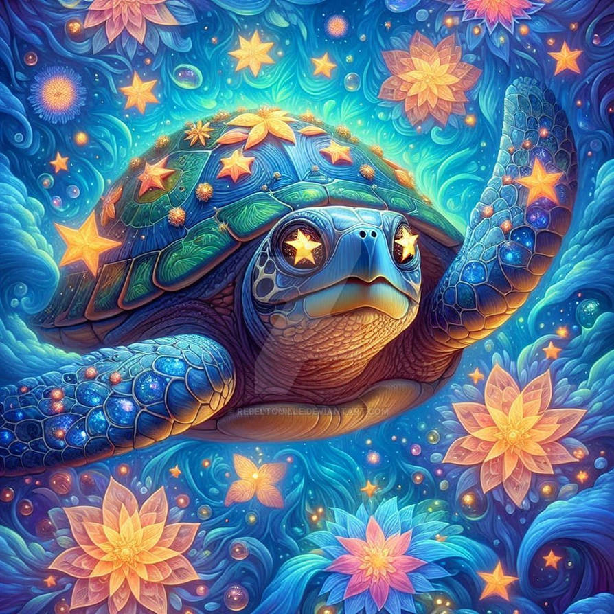 Turtle with starry eyes (22) by Rebeltouille on DeviantArt