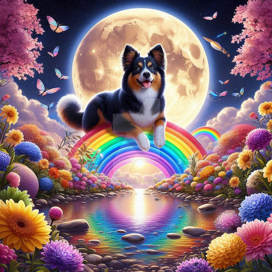 Rainbow dog cute animal colorful (88) by Rebeltouille on DeviantArt