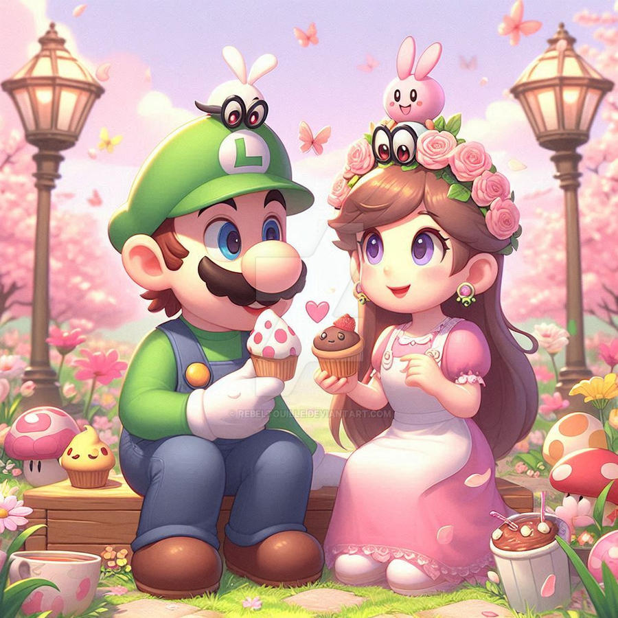 Super mario in spring cute decorated (7) by Rebeltouille on DeviantArt