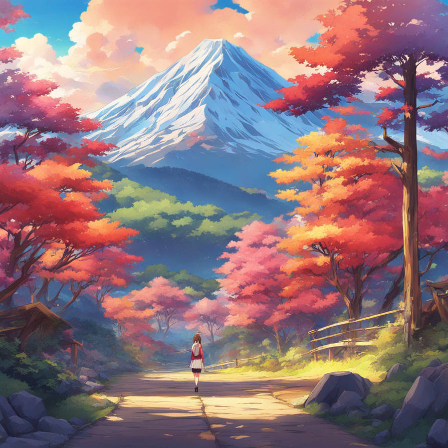 Anime Mountain view by WJW1011 on DeviantArt