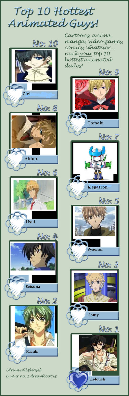 Top 10 Hottest Animated Guys By Akiahashi On Deviantart Top 10 Hottest Animated Guys By Akiahashi On Deviantart
