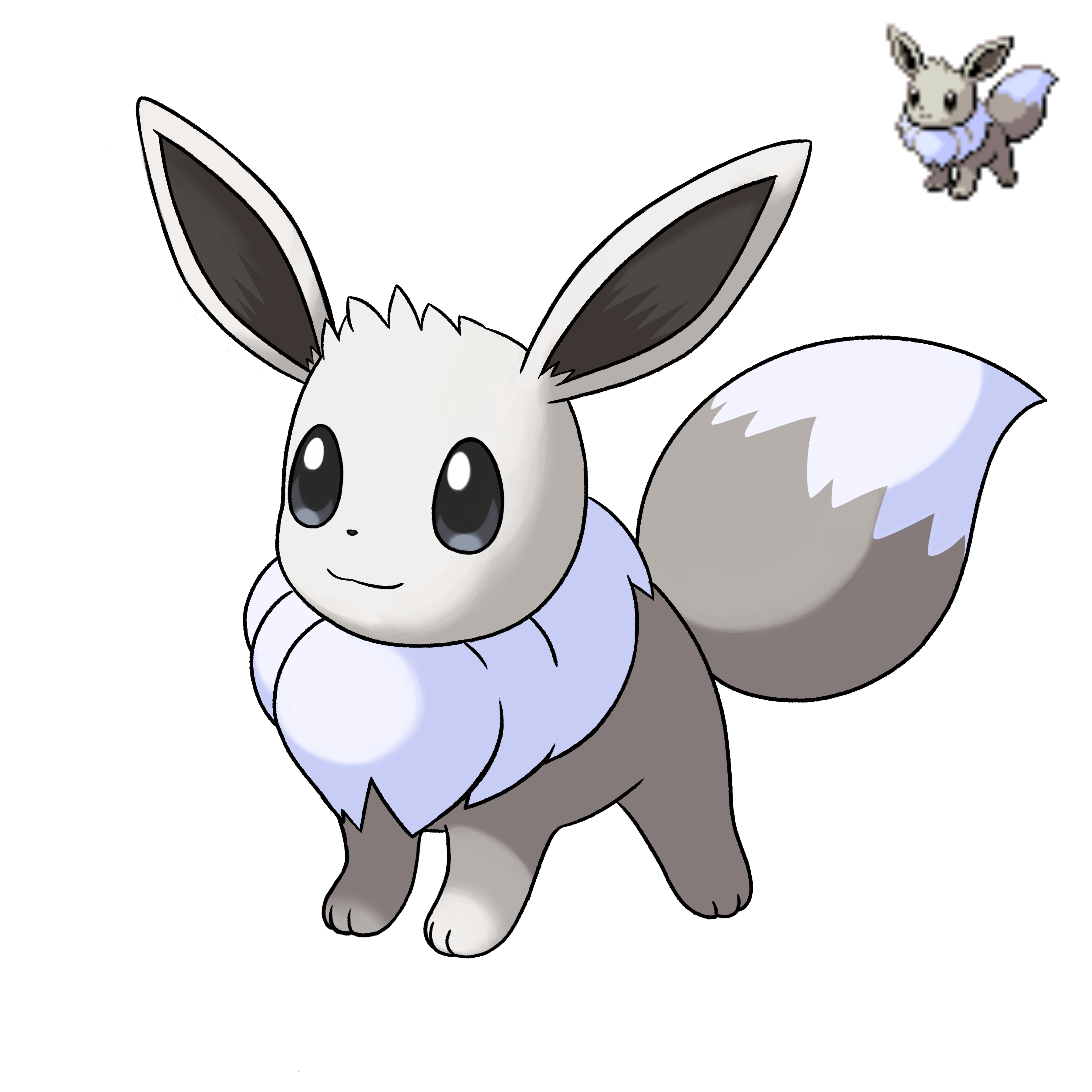 Shiny Eevee (DP Sprite) by Lazoofficial on DeviantArt