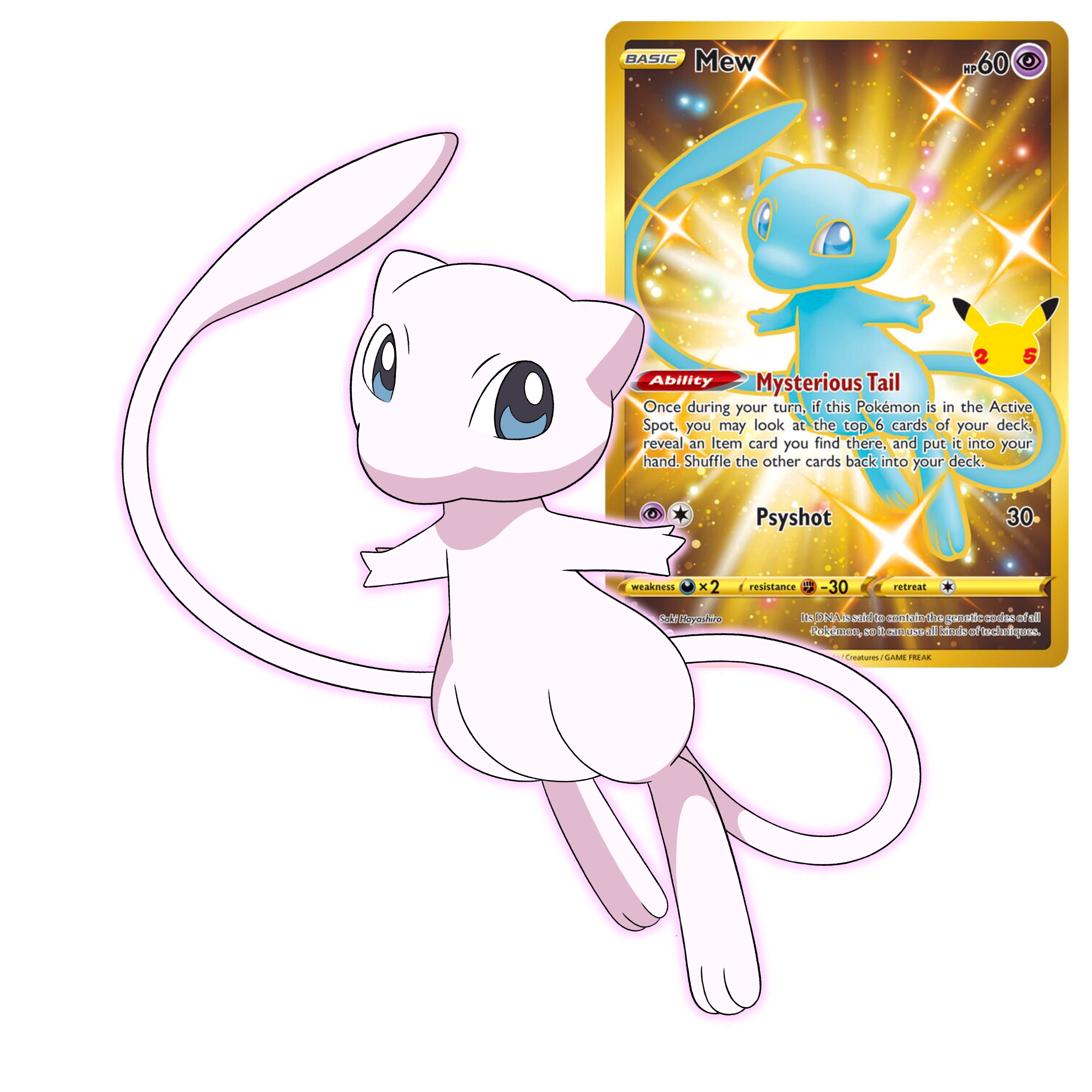 Mew (Pokemon Card) Pokemon Celebrations - Full Art by Lazoofficial on  DeviantArt