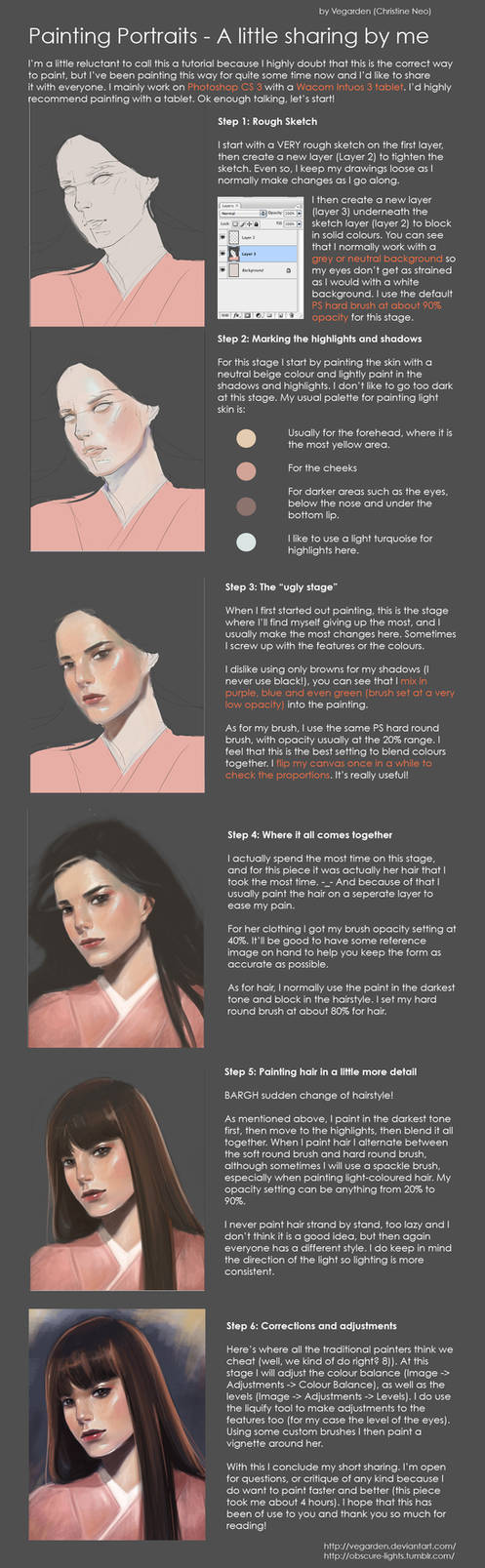 How I do portraits by vegarden