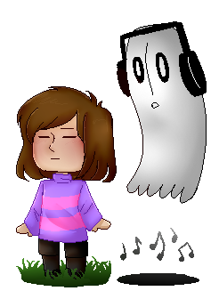 [Undertale] Frisk and Nabstablook