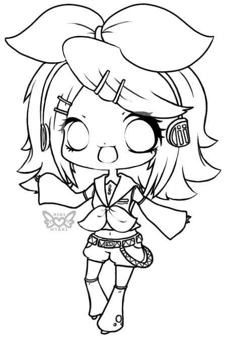 .:Lineart - Rin Kagamine:.