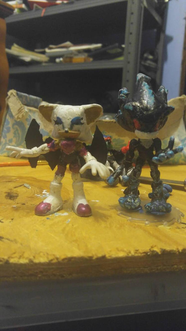 Rouge and Mephiles custom action figures by XTHHedgehog on DeviantArt