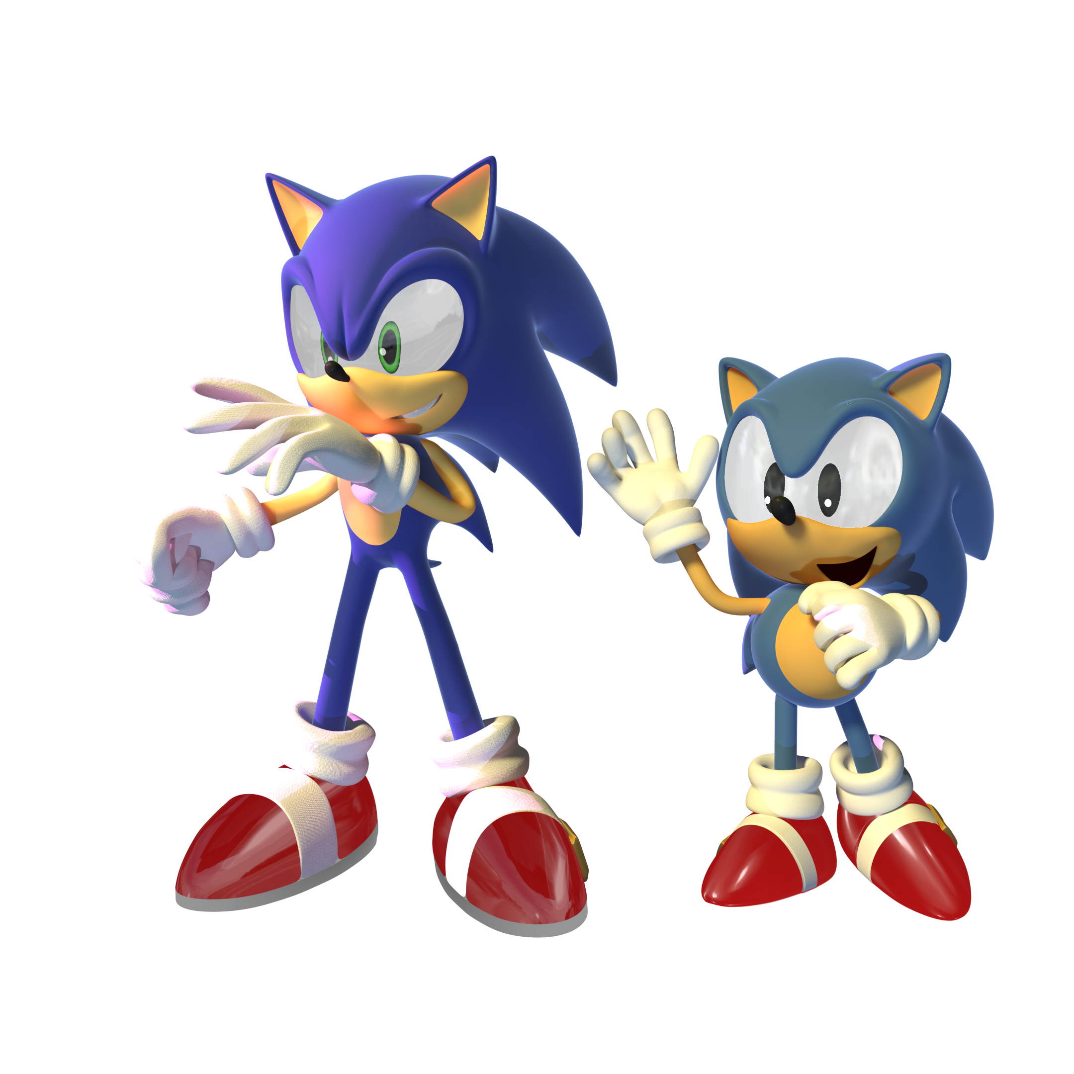 Classic Sonic Render. : r/SonicTheHedgehog