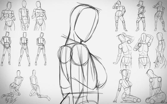 Female poses by Caynez on DeviantArt  Figure drawing reference, Body  reference drawing, Anime poses reference