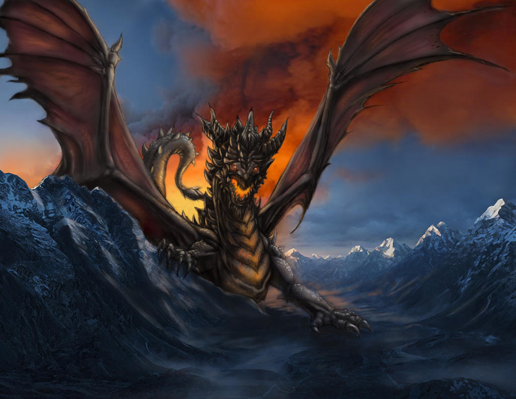 Ancalagon The Black 1 By Pyrrhic Illustration On DeviantArt ancalagon-the-black-1-by-pyrrhic-illustration-on-deviantart