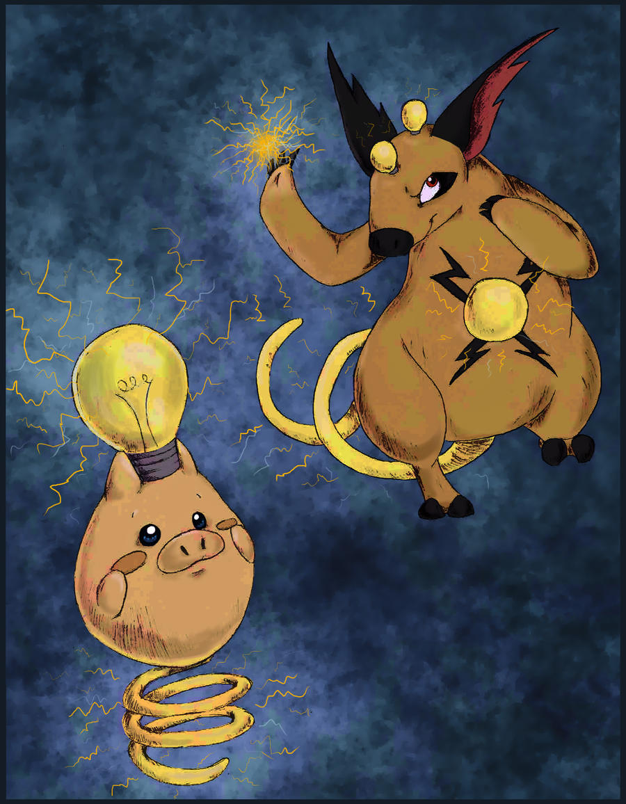 Electric Spoink and Grumpig