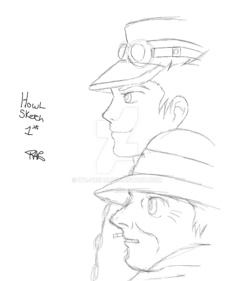 Howl's moving castle sketch 1 by Ita-Freak on DeviantArt