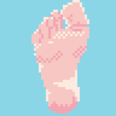 Pixel Rabits Foot Pixel Foot by ClockworkHaunt on DeviantArt