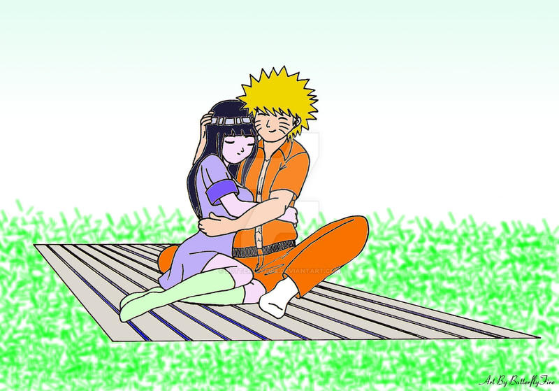 NaruHina: Picnic hug