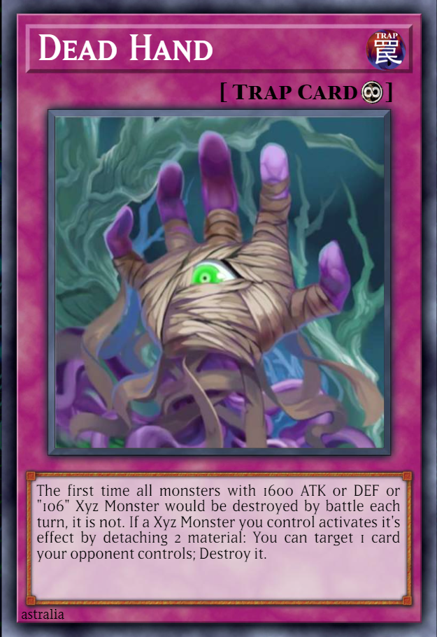 destroy cards in hand yugioh Yu-Gi-Oh! - Deck Lockdown (LODT-EN060) - Light of Destruction - Unlimited Edition Dead Hand by Ultimateuwu on