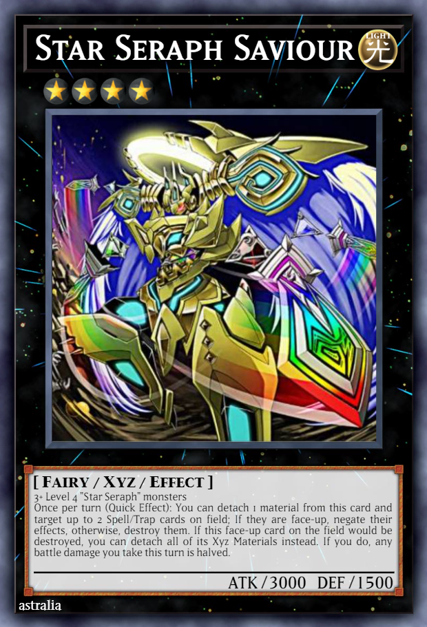 yugioh star seraph cards CR07-AES29 Number 102: Sentry (SER) including this card on the field Star Seraph Saviour by Ultimateuwu