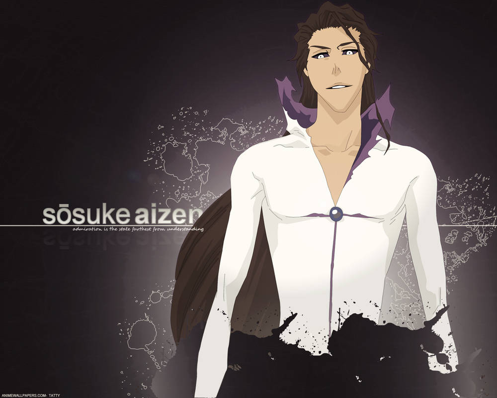 Aizen Sosuke Wallpaper by TattyDesigns