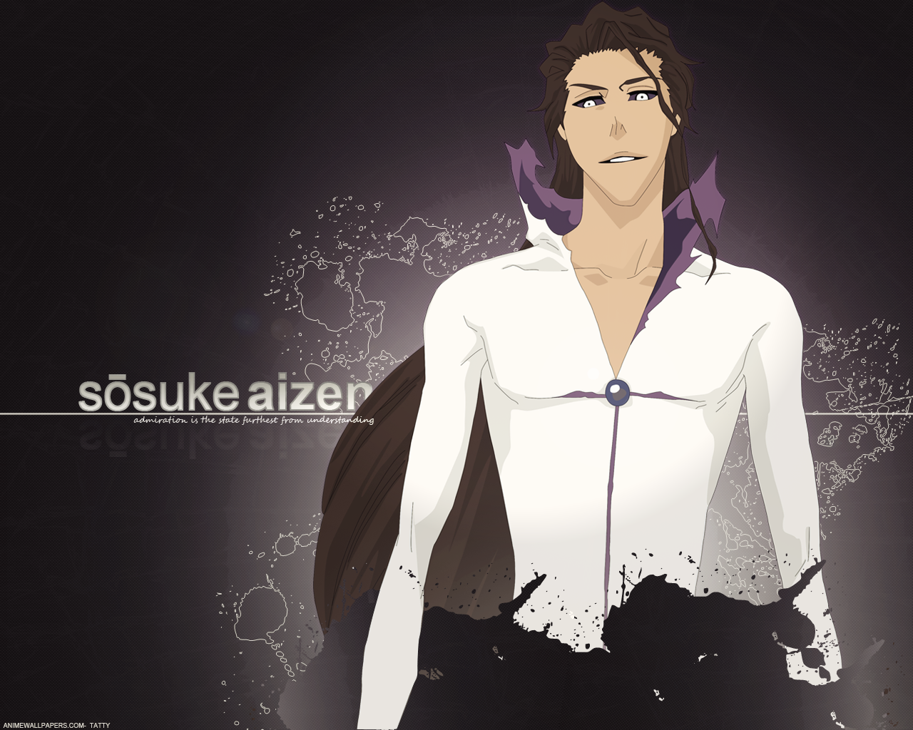 Aizen Sosuke Wallpaper by TattyDesigns