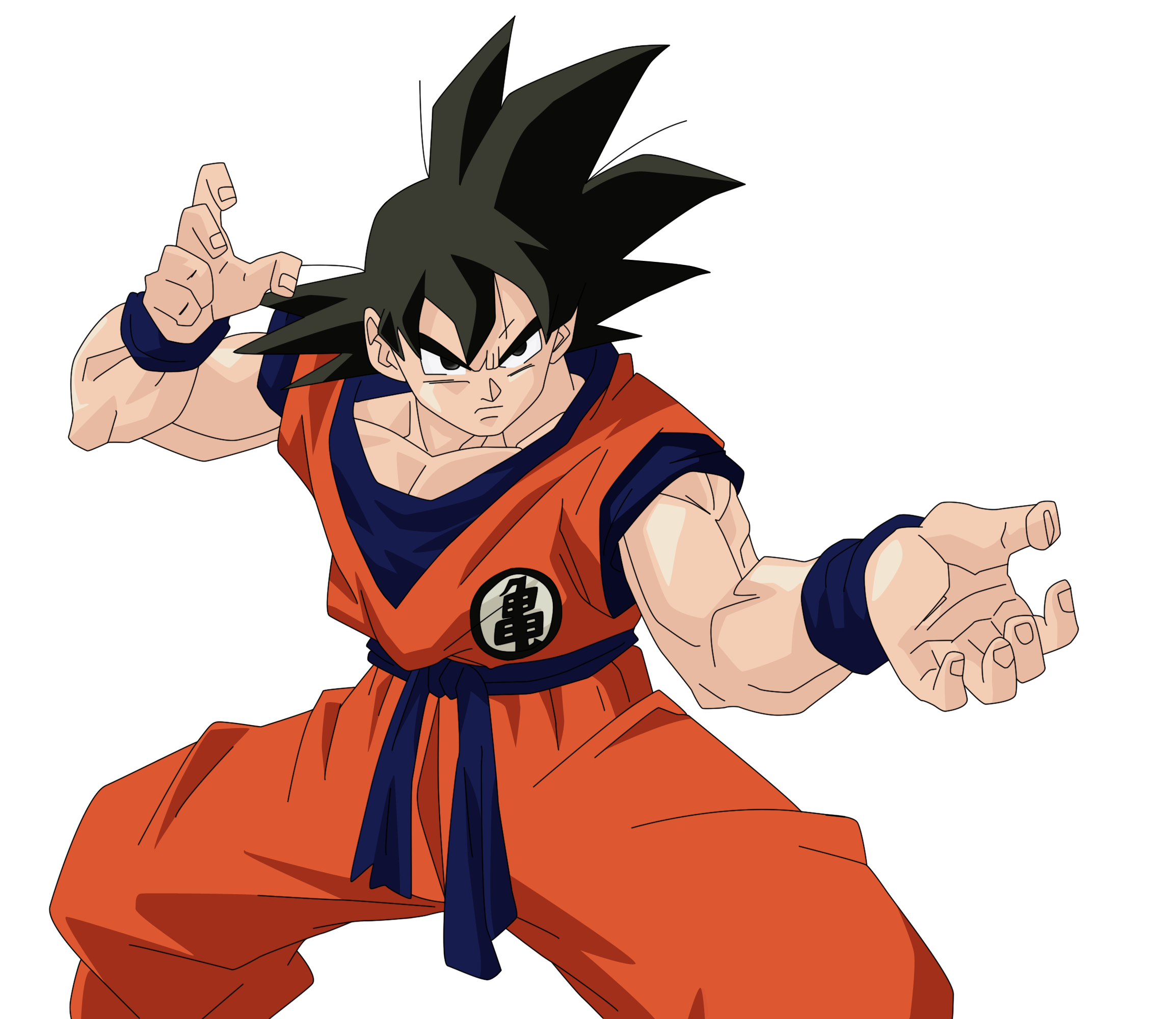 Kid Goku Vector Render/Extraction PNG by TattyDesigns on