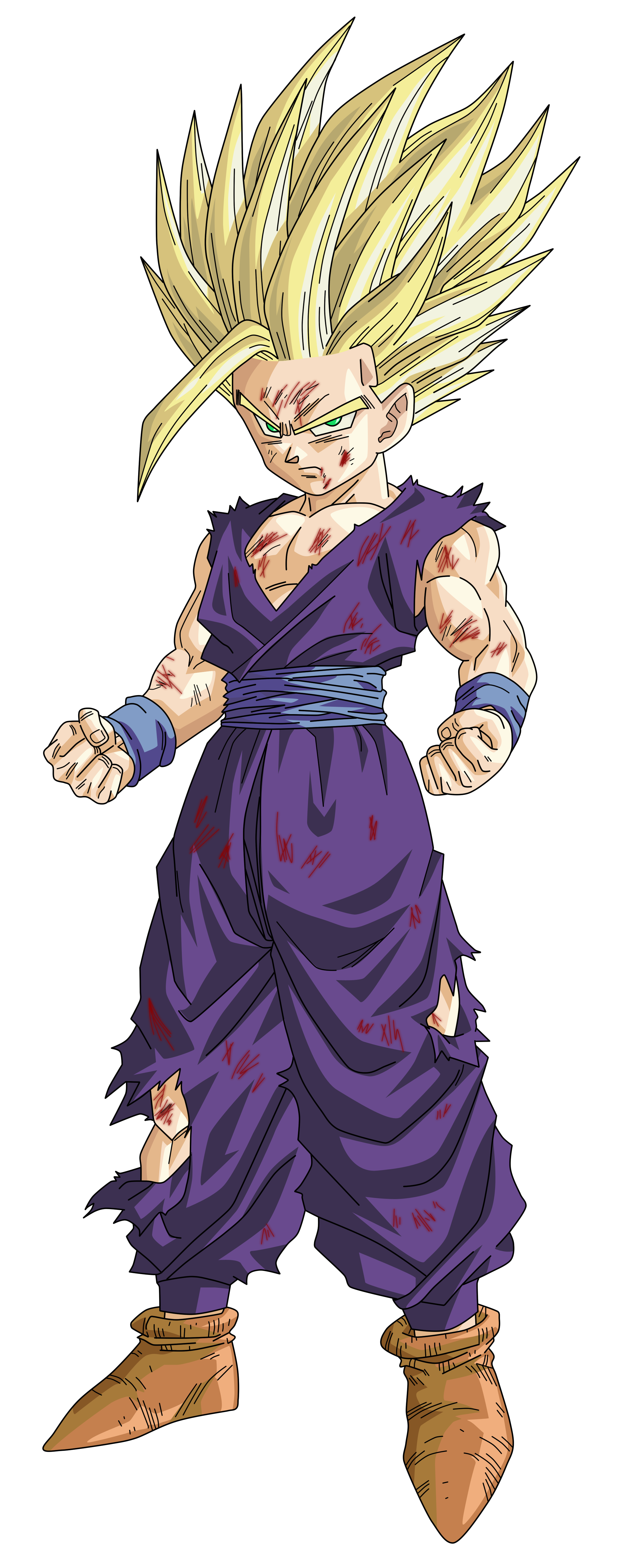 SSJ 2 Gohan Render/Extraction PNG by TattyDesigns on ...