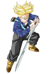 SSJ Future Trunks Vector Render/Extraction PNG
