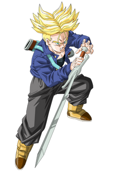 SSJ Future Trunks Vector Render/Extraction PNG