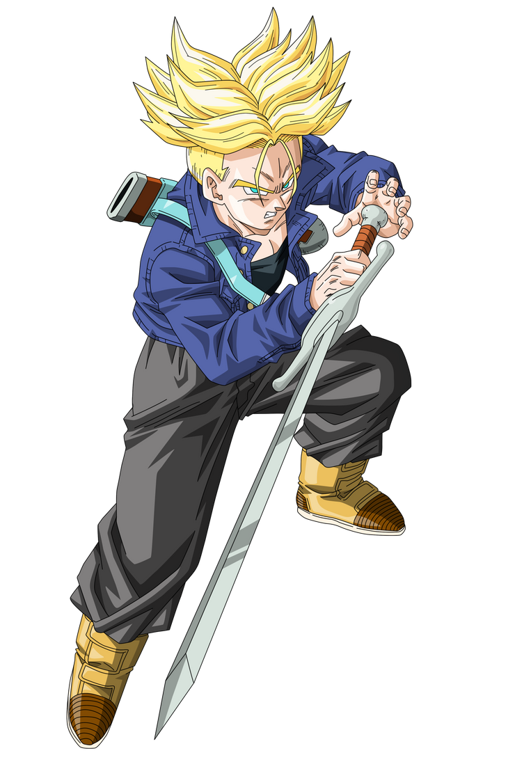 SSJ Future Trunks Vector Render/Extraction PNG by TattyDesigns on ...