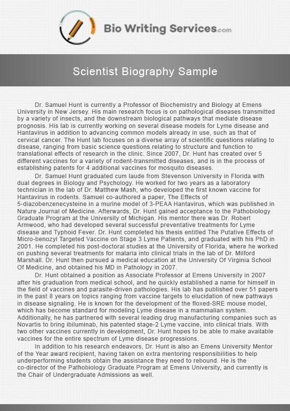 Scientist Biography Sample by RyderMiller on DeviantArt