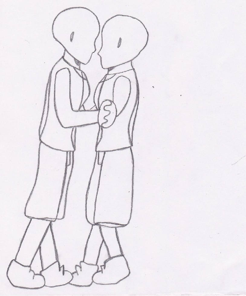 Two People Drawing Base - Ontem Wallpaper