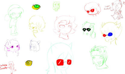 Homestuck Sketchdump1