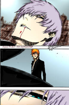 Bleach 417 page 12 Ichigo and Gin