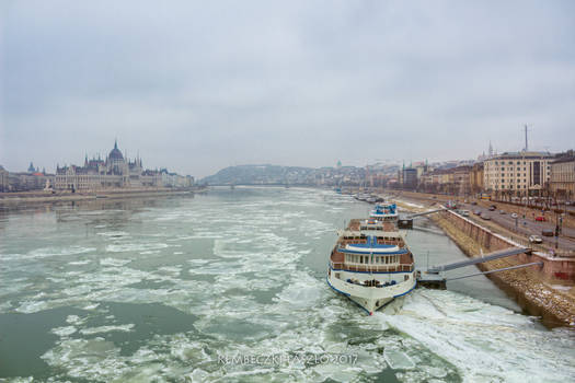 Cityscape of Budapest at the River Danube