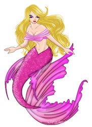 Pink Mermaid by Decorus-Somnium