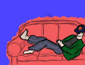 Tadashi Chillin on the Couch