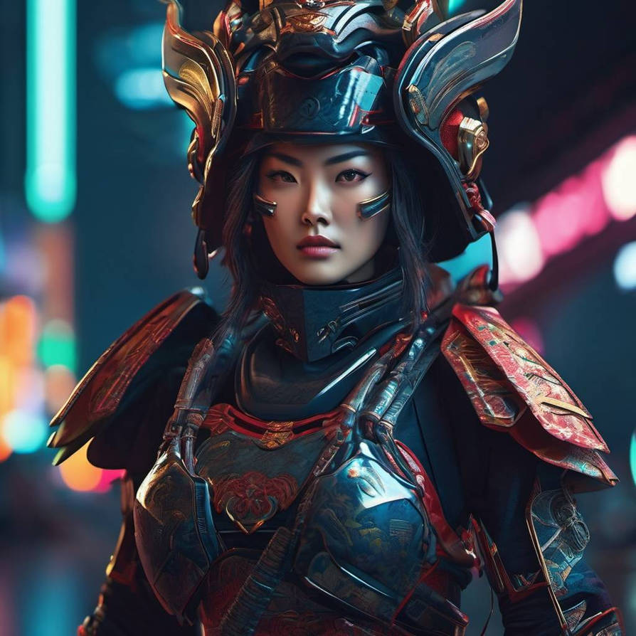 FUTURISTIC FEMALE ANDROID SAMURAI by CASEYCOLTON on DeviantArt
