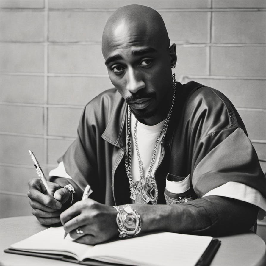 TUPAC SHAKUR WRITING POETRY IN PRISON by CASEYCOLTON on DeviantArt