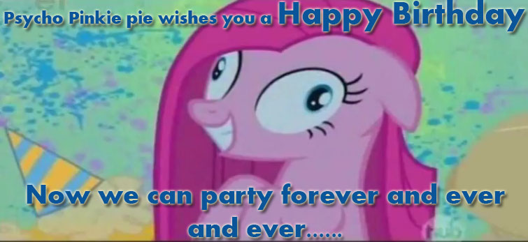 Pinkamena Party B-Day Card