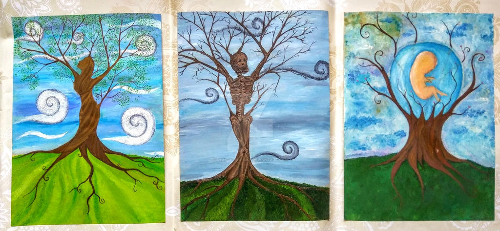Life, Death and Rebirth Triptych by Ideas-in-the-sky on DeviantArt
